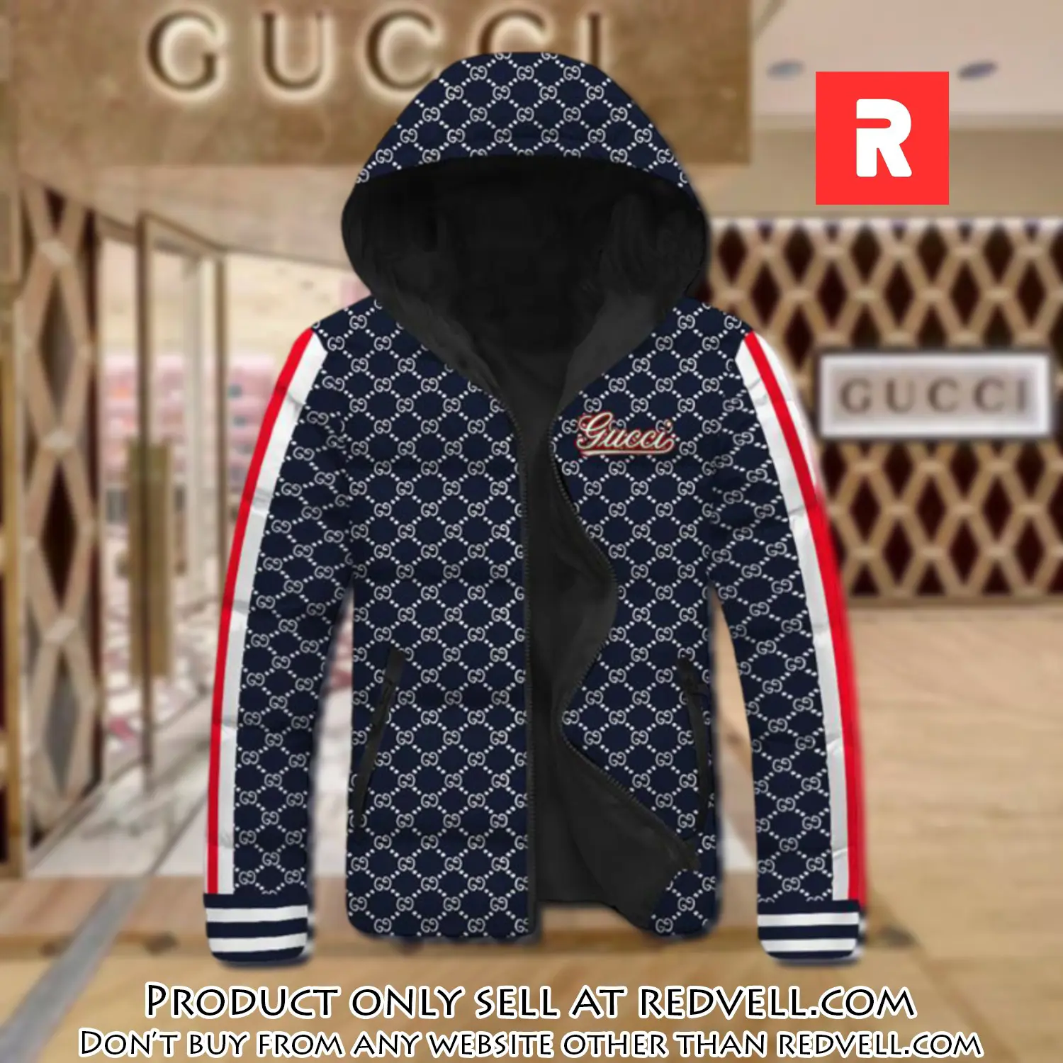 Gucci downfilled coat ultralight down jacket outdoor jacket warm outwear dfj1008 rv5143822